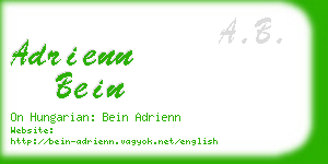 adrienn bein business card